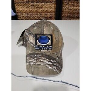 NWT Flexcon Industries Camo Hat Cap Simmons Adjustable Chipola Brand